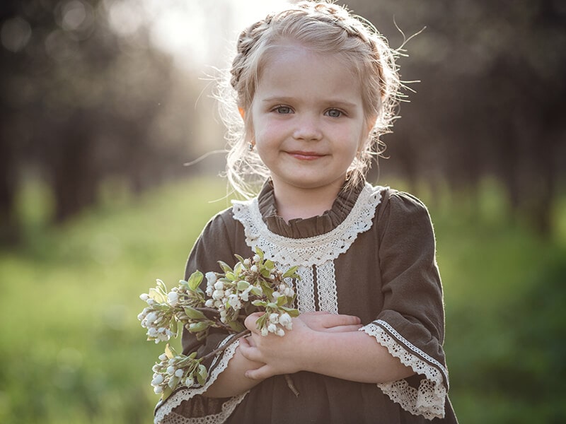 Cute Girl In Dress